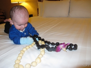 Hotels are fun for babies, especially when they come with kukui nuts